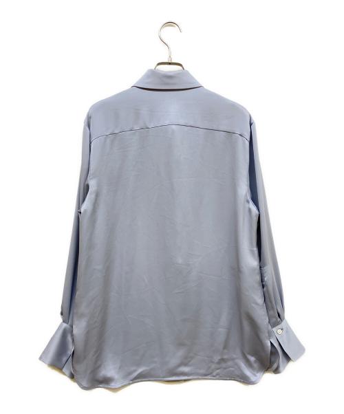 PAUL SMITH（ポールスミス）PAUL SMITH (ポールスミス) サテンネクタイシャツ グレー サイズ:40の古着・服飾アイテム
