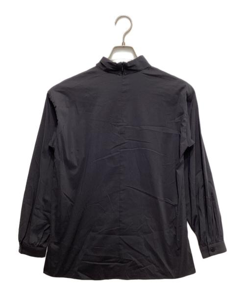 MACKINTOSH（マッキントッシュ）MACKINTOSH (マッキントッシュ) フィルコットンナイロンボウタイブラウス グレー サイズ:38の古着・服飾アイテム