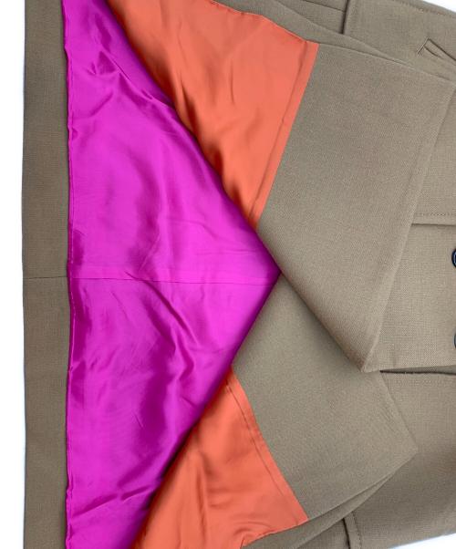 PS Paul Smith（ＰＳポールスミス）PS Paul Smith (ＰＳポールスミス) ウールカルゼフード付きコート ブラウン サイズ:40の古着・服飾アイテム