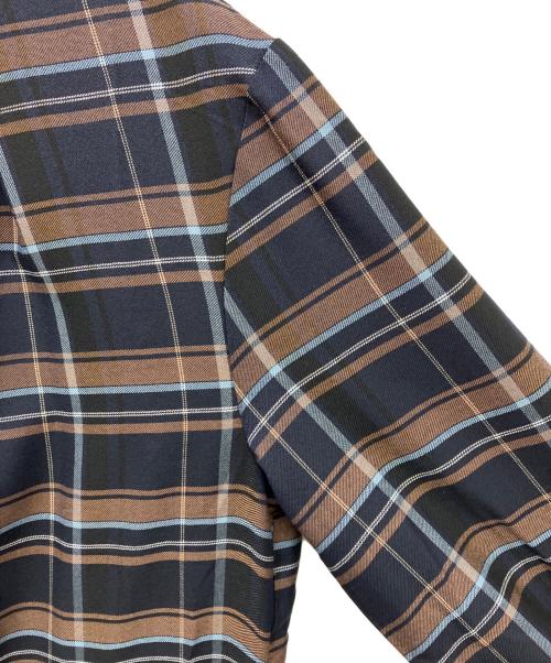 Aquascutum（アクアスキュータム）Aquascutum (アクアスキュータム) タータンクラブチェックシャツドレス ネイビー サイズ:8の古着・服飾アイテム