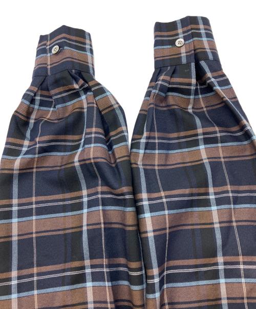 Aquascutum（アクアスキュータム）Aquascutum (アクアスキュータム) タータンクラブチェックシャツドレス ネイビー サイズ:8の古着・服飾アイテム