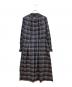 Aquascutum（アクアスキュータム）の古着「タータンクラブチェックシャツドレス」｜ネイビー