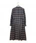 Aquascutum (アクアスキュータム) タータンクラブチェックシャツドレス ネイビー サイズ:8：17000円