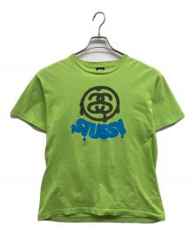 stussy（ステューシー）の古着「リンクロゴTシャツ」｜グリーン