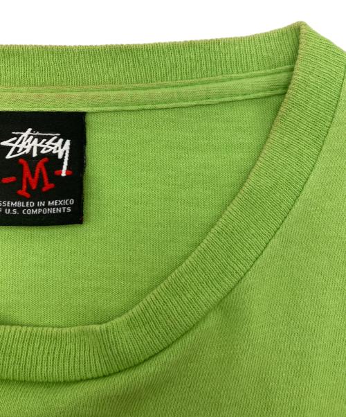 stussy（ステューシー）stussy (ステューシー) リンクロゴTシャツ グリーン サイズ:Mの古着・服飾アイテム