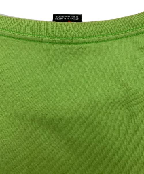 stussy（ステューシー）stussy (ステューシー) リンクロゴTシャツ グリーン サイズ:Mの古着・服飾アイテム