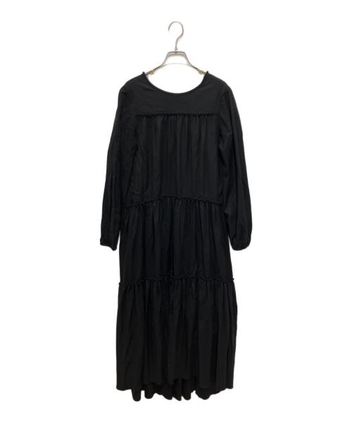 ASTRAET（アストラット）ASTRAET (アストラット) ティアード 長袖ワンピース ブラック サイズ:Free　　　　の古着・服飾アイテム