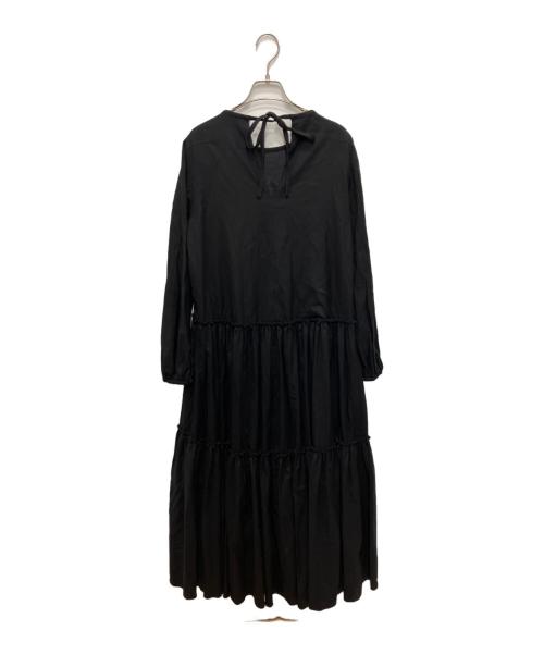 ASTRAET（アストラット）ASTRAET (アストラット) ティアード 長袖ワンピース ブラック サイズ:Free　　　　の古着・服飾アイテム