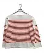 OUTILウティ）の古着「TRICOT AASTバスクシャツ」｜オレンジ