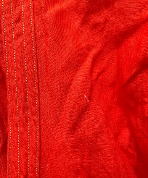 JUN MIKAMI（ジュン ミカミ）JUN MIKAMI (ジュン ミカミ) リネンカシュクールワンピース レッド サイズ:Freeの古着・服飾アイテム