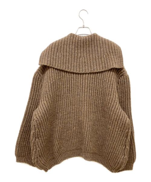 JUN MIKAMI（ジュン ミカミ）JUN MIKAMI (ジュン ミカミ) ハンドニット プルオーバー セーラーカラー ブラウン サイズ:-の古着・服飾アイテム