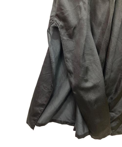 JUN MIKAMI（ジュン ミカミ）JUN MIKAMI (ジュン ミカミ) コットンシルクフリルワンピース ブラック サイズ:Freeの古着・服飾アイテム