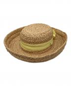 HELEN KAMINSKIヘレンカミンスキー）の古着「ラフィアハット」｜イエロー