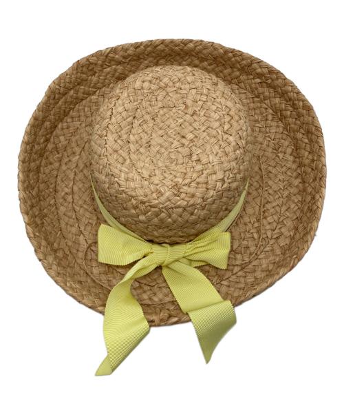 HELEN KAMINSKI（ヘレンカミンスキー）HELEN KAMINSKI (ヘレンカミンスキー) ラフィアハット イエローの古着・服飾アイテム