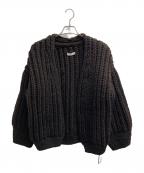 CASA FLINEカーサフライン）の古着「ローゲージハンドニットカーディガン」｜ブラウン