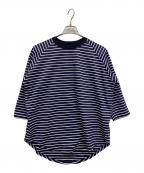 SOPHNET.ソフネット）の古着「SUPIMA COTTON RAGLAN 3/4 WIDE TEE」｜ネイビー