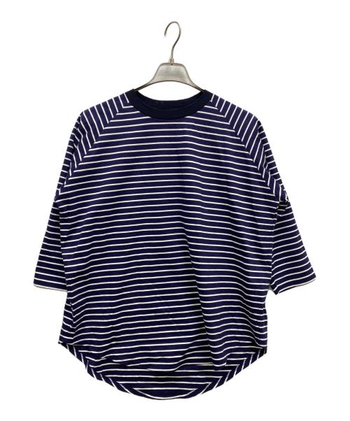 SOPHNET.（ソフネット）SOPHNET. (ソフネット) SUPIMA COTTON RAGLAN 3/4 WIDE TEE ネイビー サイズ:1の古着・服飾アイテム