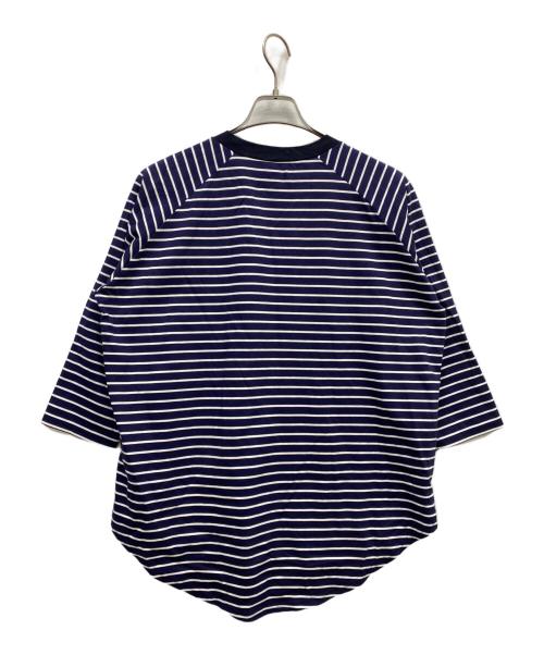 SOPHNET.（ソフネット）SOPHNET. (ソフネット) SUPIMA COTTON RAGLAN 3/4 WIDE TEE ネイビー サイズ:1の古着・服飾アイテム