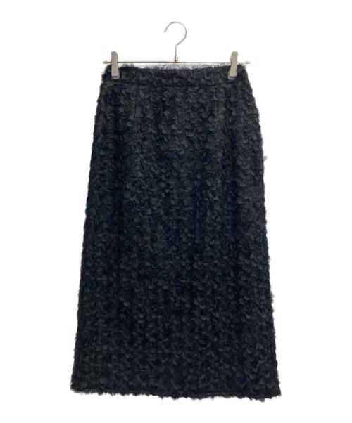 Spick and Span（スピックアンドスパン）Spick and Span (スピックアンドスパン) シフォン刺繍タイトスカート ブラック サイズ:36の古着・服飾アイテム