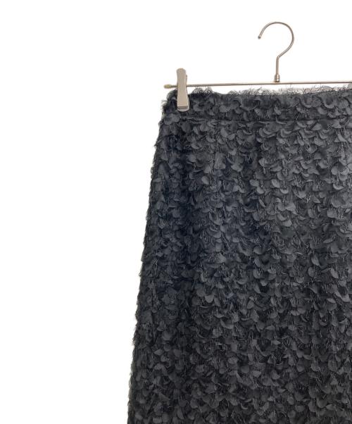 Spick and Span（スピックアンドスパン）Spick and Span (スピックアンドスパン) シフォン刺繍タイトスカート ブラック サイズ:36の古着・服飾アイテム
