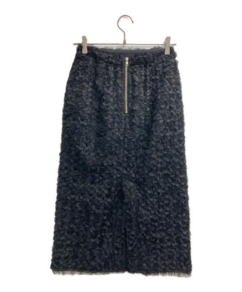 Spick and Span（スピックアンドスパン）Spick and Span (スピックアンドスパン) シフォン刺繍タイトスカート ブラック サイズ:36の古着・服飾アイテム
