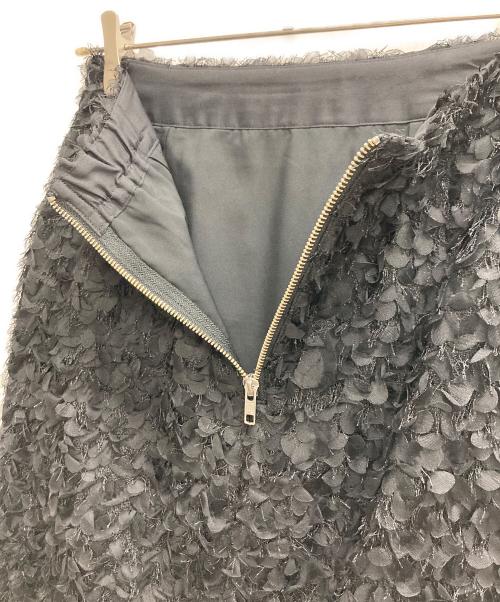 Spick and Span（スピックアンドスパン）Spick and Span (スピックアンドスパン) シフォン刺繍タイトスカート ブラック サイズ:36の古着・服飾アイテム