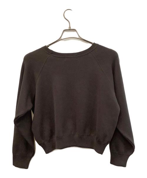SLOBE IENA（スローブ イエナ）SLOBE IENA (スローブ イエナ) スムースオーバーロゴニット ブラウン サイズ:Fの古着・服飾アイテム