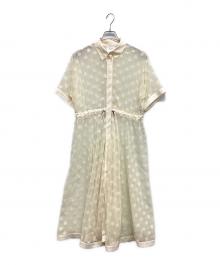 Re:poris（レポリス）の古着「シアードットワンピース」｜ベージュ