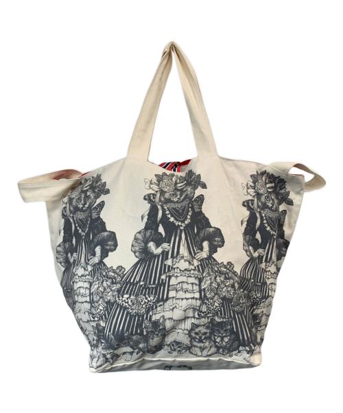 Yuko Higuchi（ユウコ ヒグチ）Yuko Higuchi (ユウコ ヒグチ) ビクトリアントートバッグ ベージュの古着・服飾アイテム