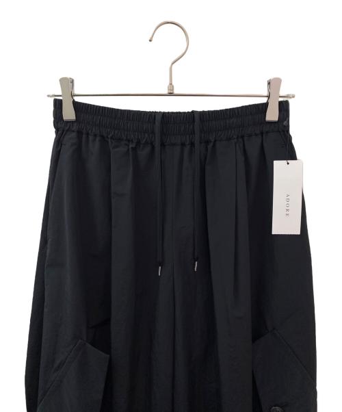 ADORE（アドーア）ADORE (アドーア) ライトナイロンコットンパンツ ブラック サイズ:36の古着・服飾アイテム