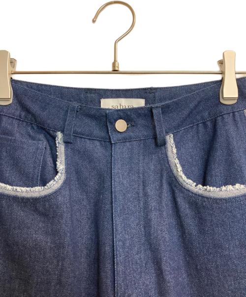 sahara（サハラ）sahara (サハラ) Fringe Design Denim インディゴ サイズ:Sの古着・服飾アイテム