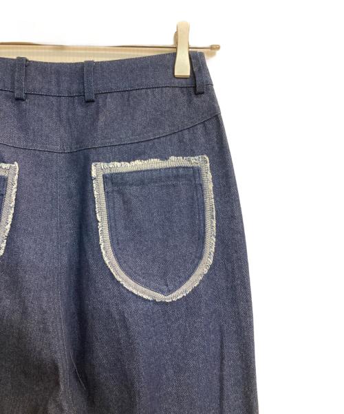 sahara（サハラ）sahara (サハラ) Fringe Design Denim インディゴ サイズ:Sの古着・服飾アイテム