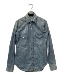 MADISON BLUE（マディソンブルー）の古着「ウエスタンデニムシャツ」｜インディゴ