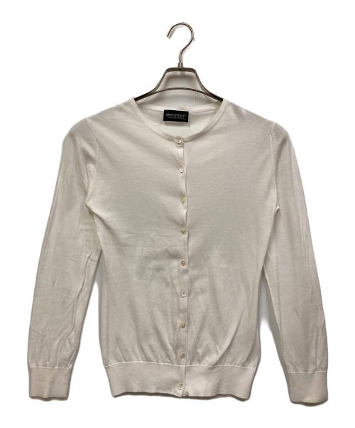 JOHN SMEDLEY（ジョンスメドレー）JOHN SMEDLEY (ジョンスメドレー) シーアイランドコットンカーディガン ホワイト サイズ:SIZE Sの古着・服飾アイテム