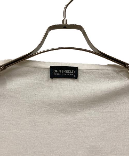 JOHN SMEDLEY（ジョンスメドレー）JOHN SMEDLEY (ジョンスメドレー) シーアイランドコットンカーディガン ホワイト サイズ:SIZE Sの古着・服飾アイテム