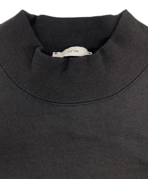 ATON（エイトン）ATON (エイトン) 12/-AIR SPINNING MOCKNECK PULLOVER ブラック サイズ:6の古着・服飾アイテム