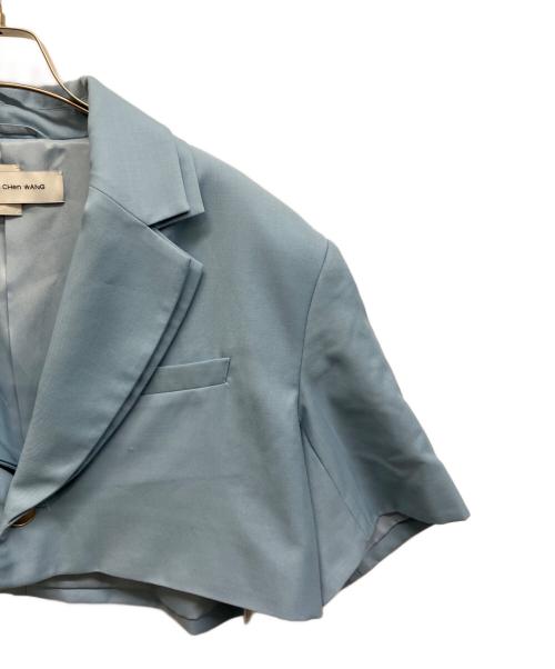 FenG CHen WANG（フェンチェンワン）FenG CHen WANG (フェンチェンワン) Cropped Blaze ライトブルー サイズ:Sの古着・服飾アイテム