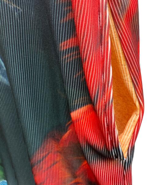 NON TOKYO（ノントーキョー）NON TOKYO (ノントーキョー) PRINT RIB NO-SLEEVE ONE-PIECE ブラック サイズ:Freeの古着・服飾アイテム