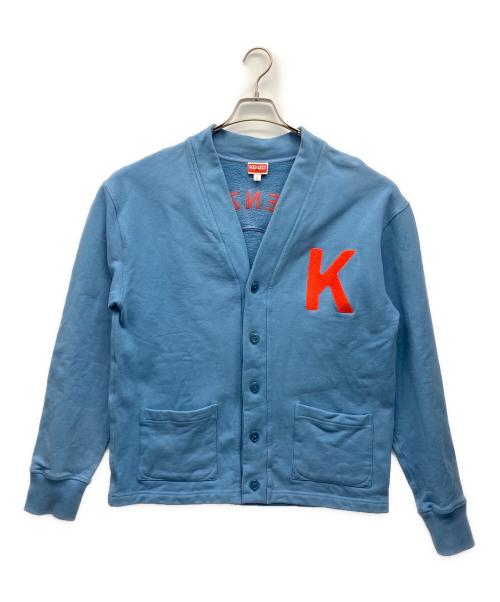 KENZO（ケンゾー）KENZO (ケンゾー) KEN ZO CLASSIC CARDIGAN ライトブルー サイズ:Lの古着・服飾アイテム