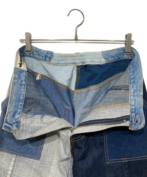 WILDROOTZ（ワイルドルーツ）WILDROOTZ (ワイルドルーツ) パッチワークデニムパンツ インディゴ サイズ:Mの古着・服飾アイテム