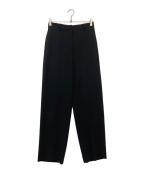 H BEAUTY&YOUTHエイチ ビューティー&ユース）の古着「ダブルクロステーパードパンツ」｜ブラック