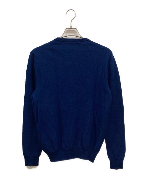 POLO RALPH LAUREN（ポロ・ラルフローレン）POLO RALPH LAUREN (ポロ・ラルフローレン) シルクカシミヤ混ニット ネイビー サイズ:Sの古着・服飾アイテム