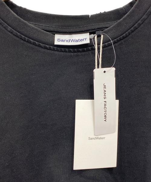SandWaterr（サンドウォーター）SANDWATERR (サンドウォーター) ORGANIZED TEE LS / COTTON JERSEY ブラック サイズ:2の古着・服飾アイテム