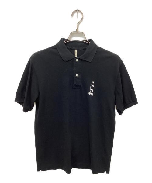 MOUNTAIN RESEARCH（マウンテンリサーチ）MOUNTAIN RESEARCH (マウンテンリサーチ) SCYEBASICS (サイベーシックス) Animal Polo ブラック サイズ:36の古着・服飾アイテム