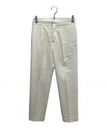 DRAWER（ドゥロワー）の古着「FALL2 ウールツイルテーパードパンツ」｜アイボリー