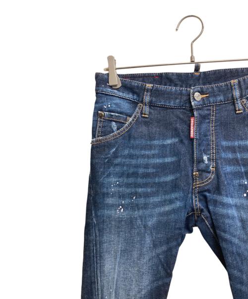 DSQUARED2（ディースクエアード）DSQUARED2 (ディースクエアード) スキニーデニムパンツ インディゴ サイズ:44の古着・服飾アイテム