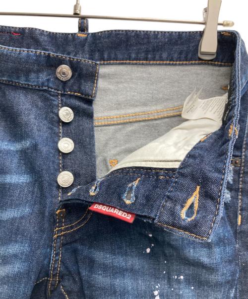 DSQUARED2（ディースクエアード）DSQUARED2 (ディースクエアード) スキニーデニムパンツ インディゴ サイズ:44の古着・服飾アイテム