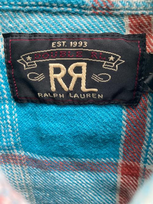 RRL（ダブルアールエル）RRL (ダブルアールエル) ウエスタンシャツ ブルー サイズ:XSの古着・服飾アイテム
