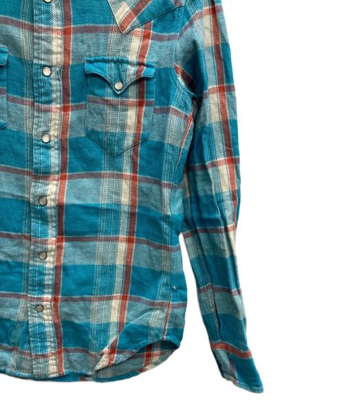 RRL（ダブルアールエル）RRL (ダブルアールエル) ウエスタンシャツ ブルー サイズ:XSの古着・服飾アイテム