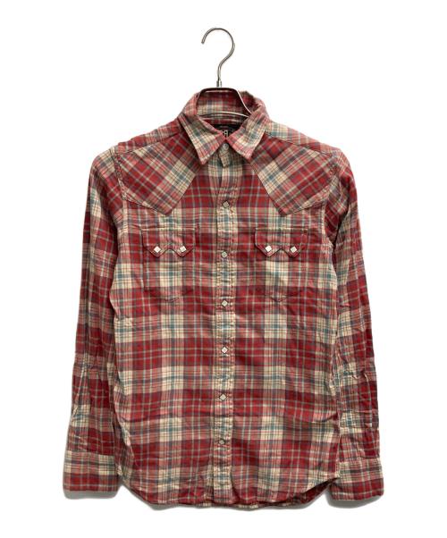 RRL（ダブルアールエル）RRL (ダブルアールエル) ウエスタンシャツ レッド サイズ:XSの古着・服飾アイテム